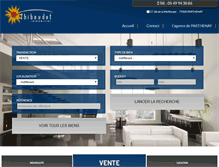 Tablet Screenshot of immobilier-thibaudet.fr